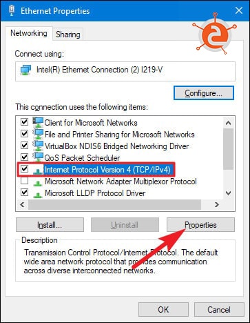 internet protocol properties min